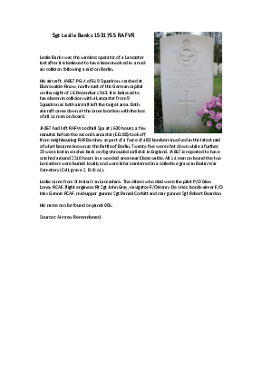 A preview of a PDF biography for Banks, Leslie